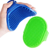BRILLIRARE 2-pack dog grooming brush set for gentle deshedding during bath time