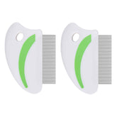 Brillirare flea comb close-up: rounded teeth for gentle dog grooming.