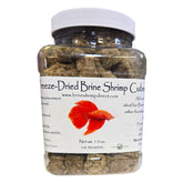 Brine Shrimp Direct cubes package view; protein-rich fish diet option.