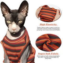 BRKURLEG Sphynx shirt on model demonstrates easy-on design
