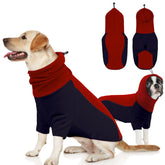 BRKURLEG warm dog hoodie with drawstring hood provides secure fit in cold weather