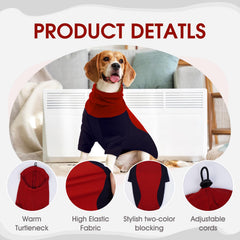 BRKURLEG dog hoodie stretchy fabric allows quick on/off for busy households