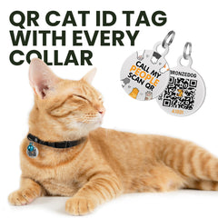 BRONZEDOG kitten leather collar showing craftsmanship and hypoallergenic comfort.