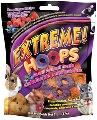 Brown's Extreme Hoops small animal treat—crispy hoops for enrichment and nibbling.