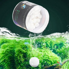 Brrnoo 120-pcs CO2 tablet packaging demonstrates an eco-friendly planted aquarium kit