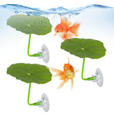 Bruislard betta leaf hammock packaged with three pieces enhances tank aesthetics.