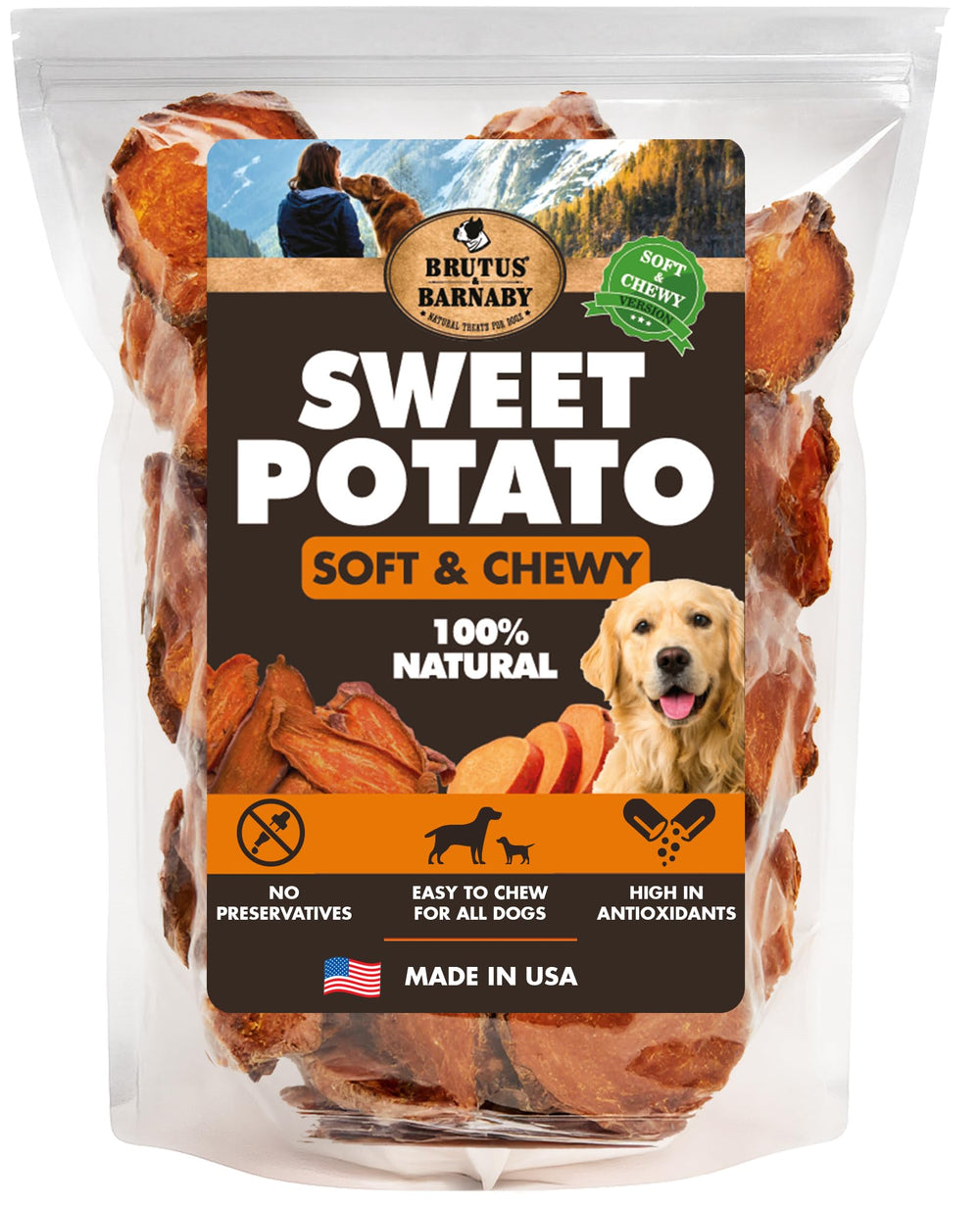 BRUTUS & BARNABY sweet-potato-slices-pack: natural single-ingredient treats, great for puppies