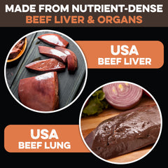 BRUTUS & BARNABY turkey liver closeup shows natural flavor and nutrition for training rewards.