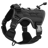 Bruvoalon heavy-duty tactical dog harness side view showing sturdy construction for daily walks.
