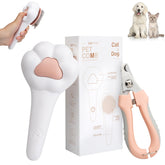 BSONEDO self-cleaning cat brush with paw-design enhances bonding during grooming