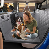 Btefd XL back seat extender assembled expands space for dogs on car trips