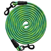 BTINESFUL dog tie-out rope green 12ft for durable yard tether and safe outdoor play