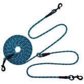 BTINESFUL reflective tie-out blue 30ft for dusk visibility during play