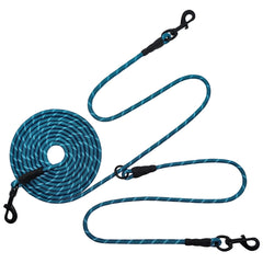 BTINESFUL reflective tie-out blue 30ft for dusk visibility during play