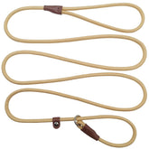 BTINESFUL slip lead 7ft beige leash for everyday walking and gentle control