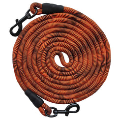 BTINESFUL tie-out rope orange-black with high visibility for safe yard tethering