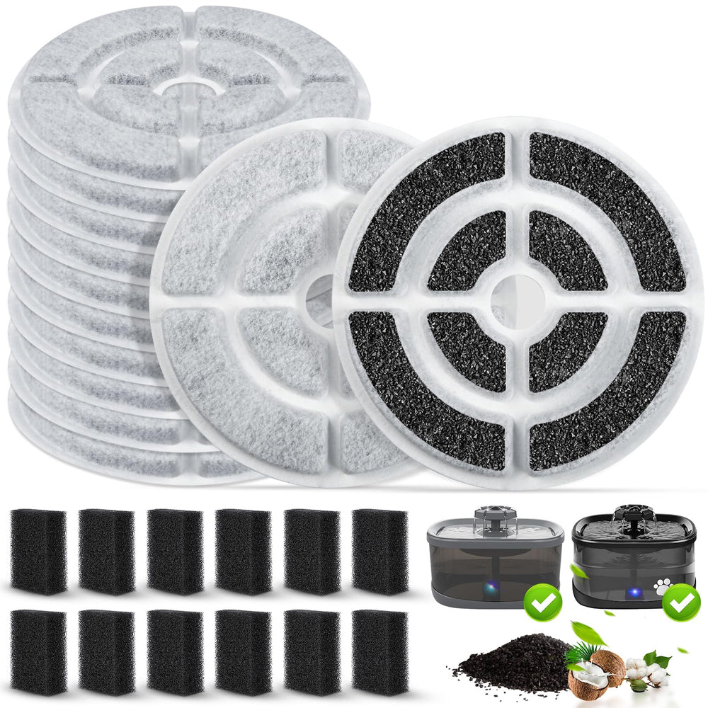 BTRSOLUS Sibays 2.5gal filter pack reduces odors and debris for clean drinking water.