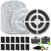 BTRSOLUS Sibays 2.5gal filter pack reduces odors and debris for clean drinking water.