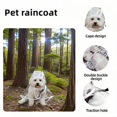 Bubble-Fly dog-rain-poncho cape design offers full coverage while allowing movement.
