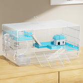 BUCATSTATE three-level hamster cage front door view for easy feeding