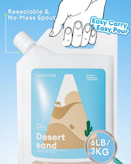 BUCATSTATE desert bath sand 6.6lb pack for long-lasting baths.