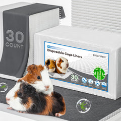 Bucatstate disposable guinea-pig cage liners front view for quick, mess-free cage changes.