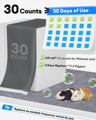 Bucatstate six-layer absorbent design keeps surfaces dry and paws comfortable.