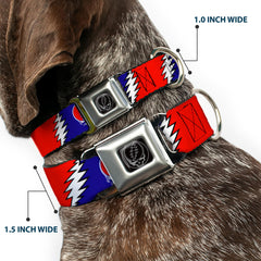 Buckledown SeatBelt Dog Collar buckle release closeup highlights easy-release safety feature.