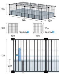 BUCATSTATE sturdy wire panels providing stable cage construction.