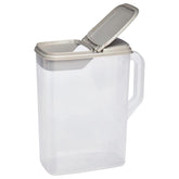 Buddeez 8qt pet food storage front view highlights compact space-saving design.