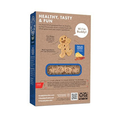 Close-up of Buddy Biscuits Teeny Treats bacon and cheese texture for crunch-loving dogs.