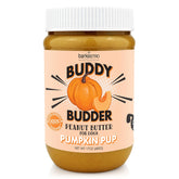 Frasco Buddy Budder, mantequilla de cacahuete con calabaza para cachorro.