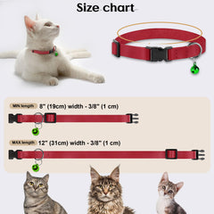 Budkas cat-collar-bell-detachable features removable jingle bell for silent or lively use.