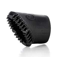 Buff Brite Fur-Eel Pro hair remover in use demonstrates fast grooming with vacuum suction.