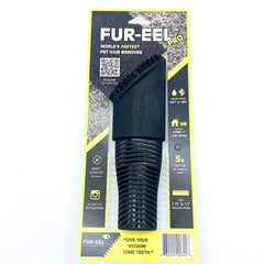 Buff Brite Fur Remover Pro II teeth close-up pulling hair from carpet and fabric.