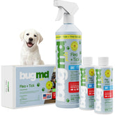 BugMD Flea and Tick Concentrate bottle closeup for easy application.