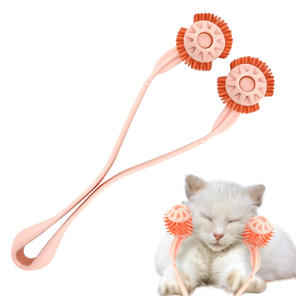 BuleVina cat massager roller front view helps calm nervous cats during grooming.