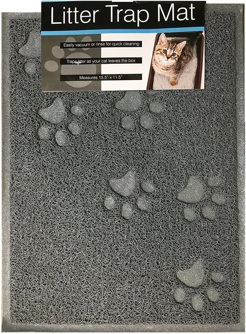 Bulk Buys Cat Litter Mat traps litter, keeping floors clean and powder-free.