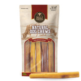 Bully Bunches 6-inch thick bully sticks pack offers long-lasting chew sessions.