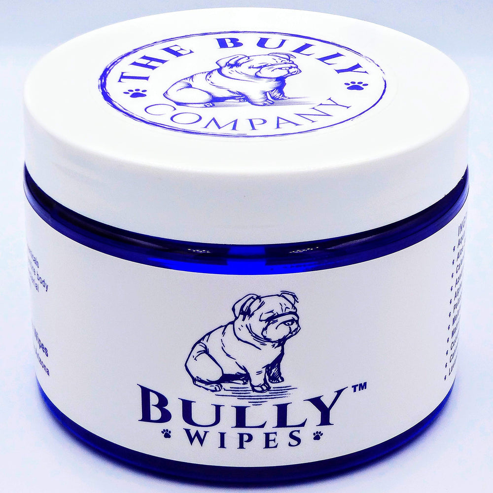 The Bully Company Bully Wipes wrinkle closeup for gentle dirt removal around folds