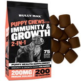 Bully Max 2-in-1 puppy chews soft texture for easy dosing and growth support.
