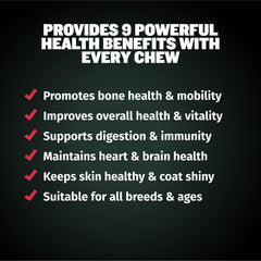 Bully Max glucosamine-chondroitin joint support shows mobility-focused nutrients