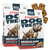 Bully Max premium beef treats in pouch closeup highlighting training potential