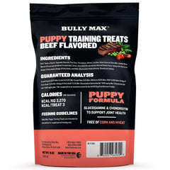 Bully Max Puppy Training Treats omega-6 close-up—skin and coat health benefits