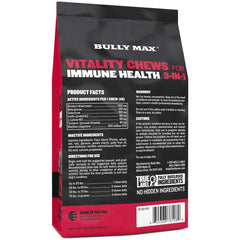 Bully Max soft chew texture close-up shows palatable, easy-to-dose treats