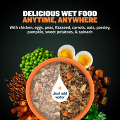 Bully Max Wet Food dehydrated pellets ready to rehydrate for a protein-rich meal.