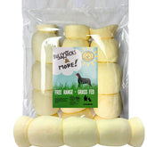 BULLYSTICKS & MORE beef cheek rolls packaging closeup highlighting premium sourcing.