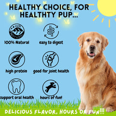 Bullysticks & More no-hide bones pig ears image highlighting natural chew.