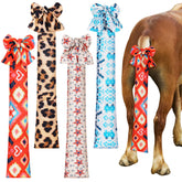 Bulyoou 4Pcs horse tail bags pack protects and tidies tails during grooming.