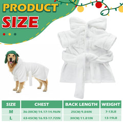 Bulyoou dog costume open-front bathrobe making dressing quick and easy